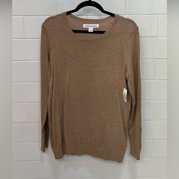 Amazon Essentials Sweaters - Tan Crewneck Sweater